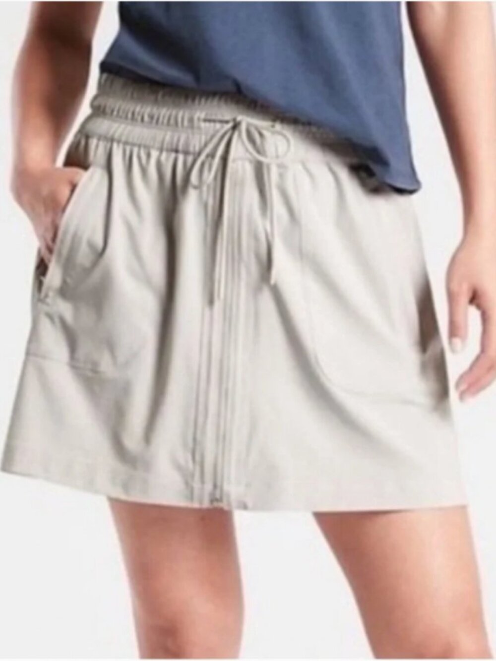Athleta Expedition Skort; Color: Sand; Size: 14Tall; EUC